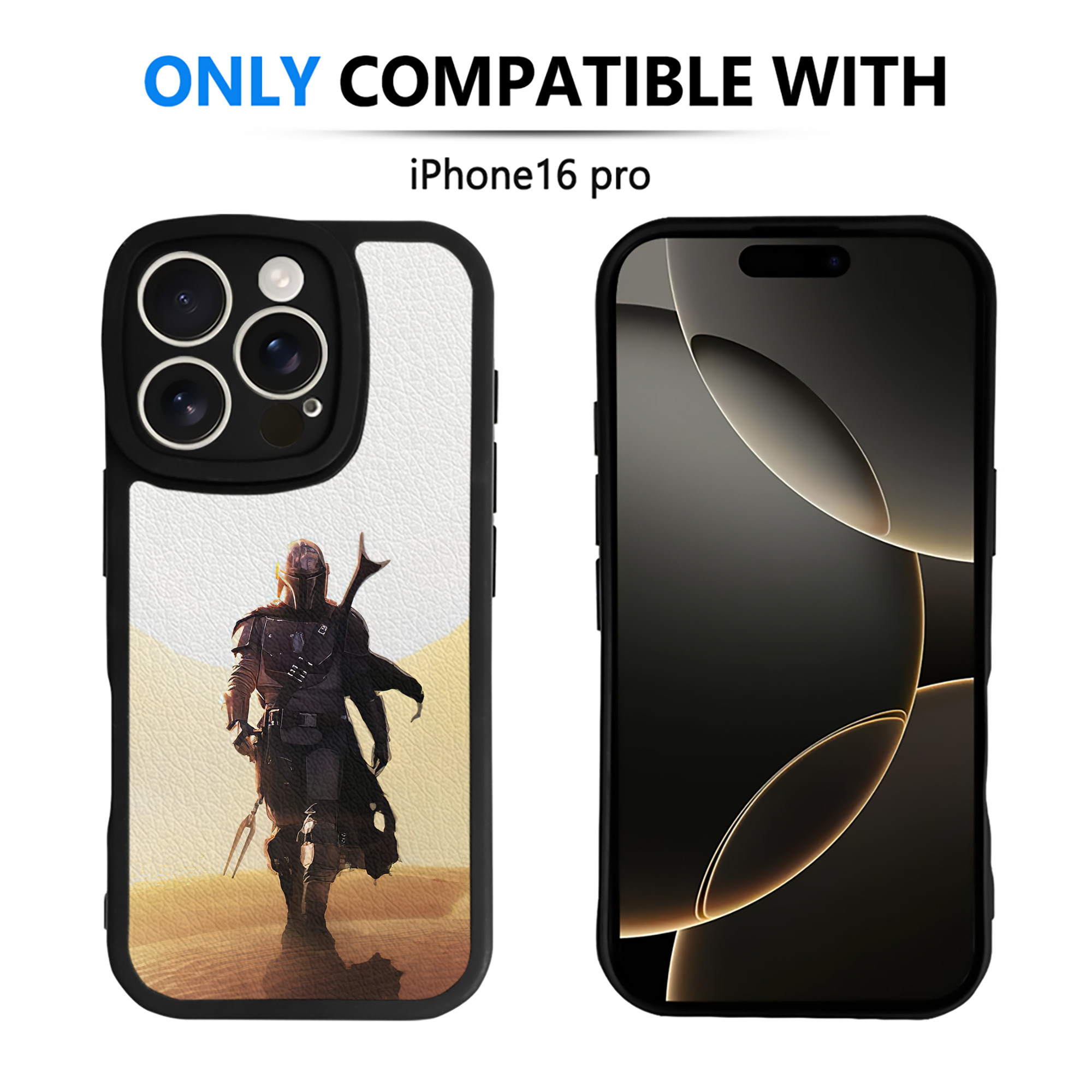 （画像用） スター・ウォーズ Star Wars 【iPhone 16シリーズ対応】シリコンスマホケース（レザー調） 材質：シリコン